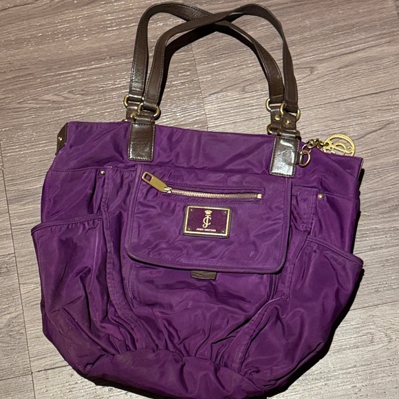 Juicy Couture Handbags - Vintage Juicy couture nylon Purple Tote Bag